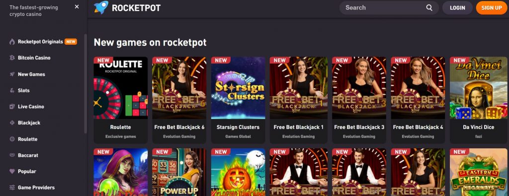 jeux rocketpot